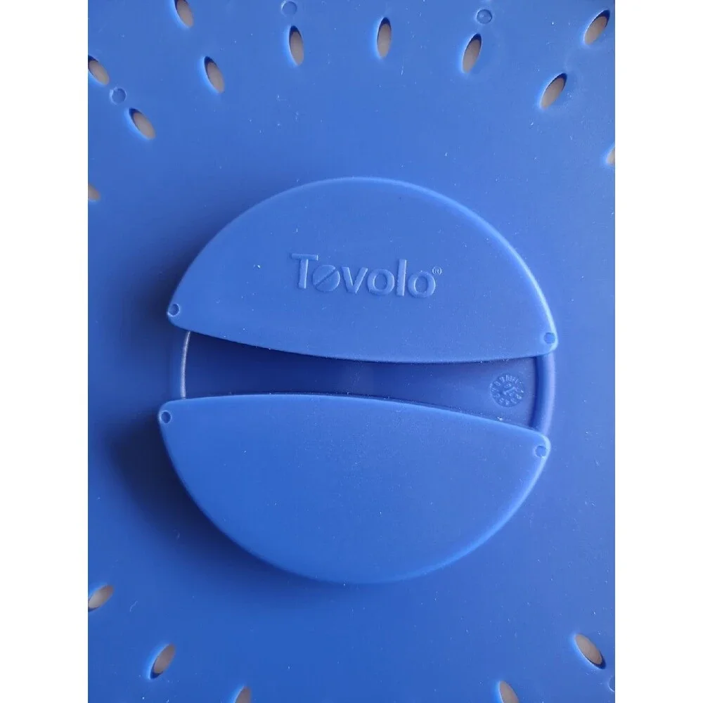Tovolo Vented Collapsible Medium Microwave Cover (blue) - Splatter Guard